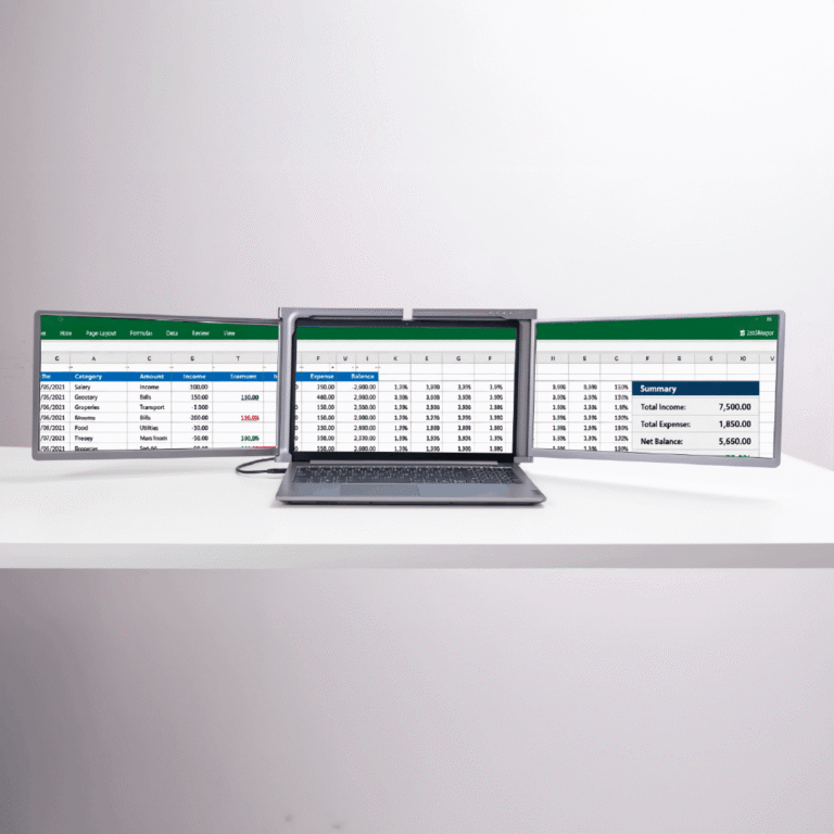 14" Trimonitör ile dosyalarınız üzerinde rahatlıkla çalışın