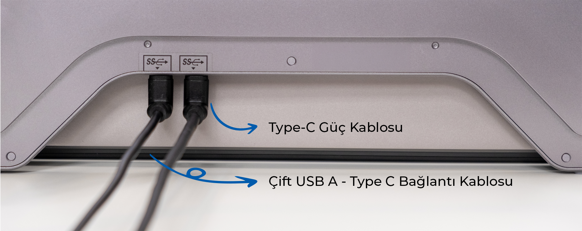 14" Üçlü Trimonitör (Sabit Panel) Bağlantı Seçenekleri