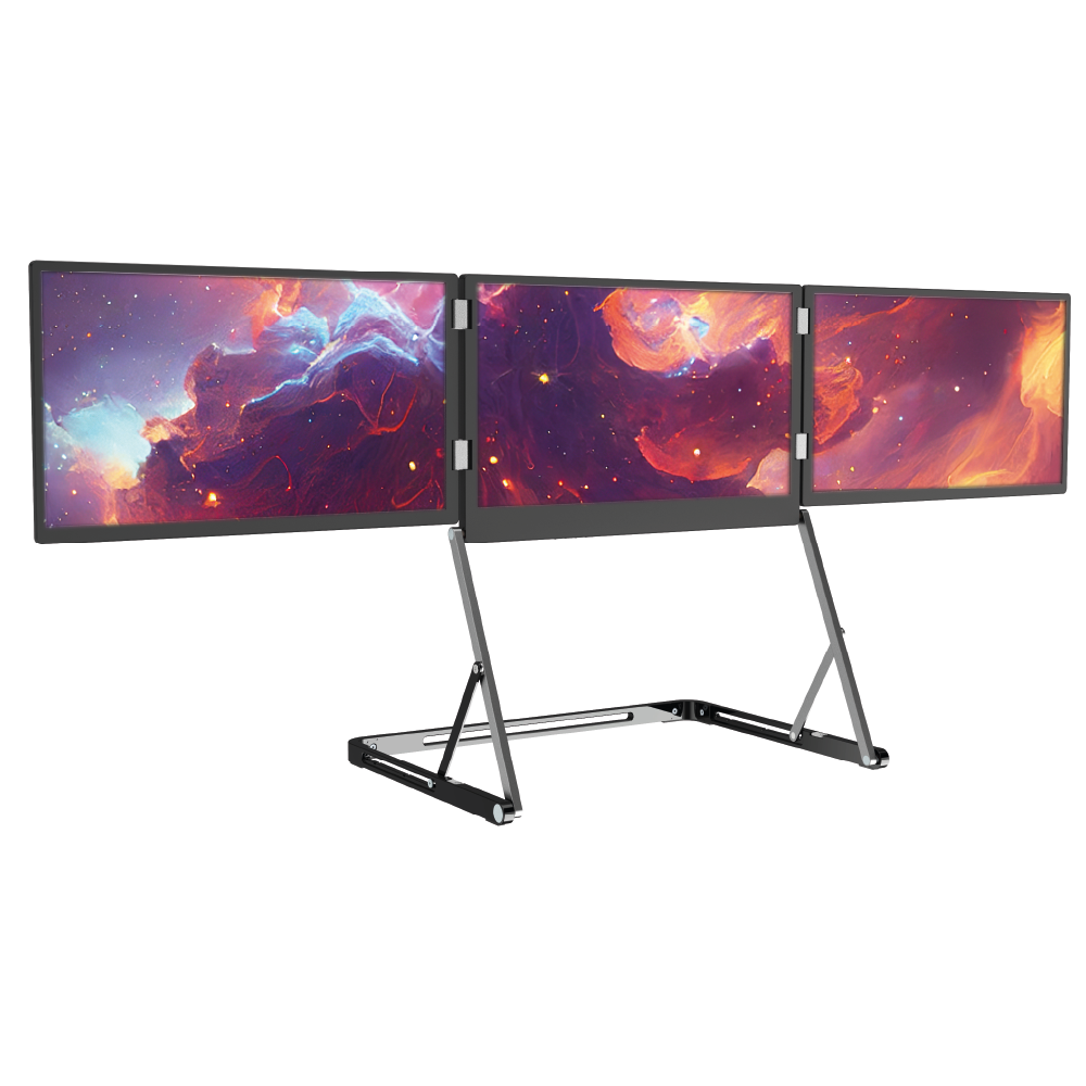 15.6" Üçlü Trimonitör (Standlı)