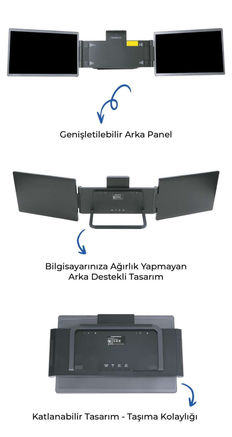 14" Trimonitör (Askılı)