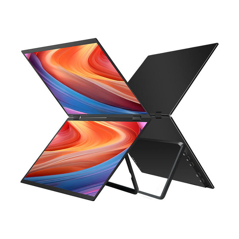 15.6" Katlanabilir Trimonitör - Görsel 4