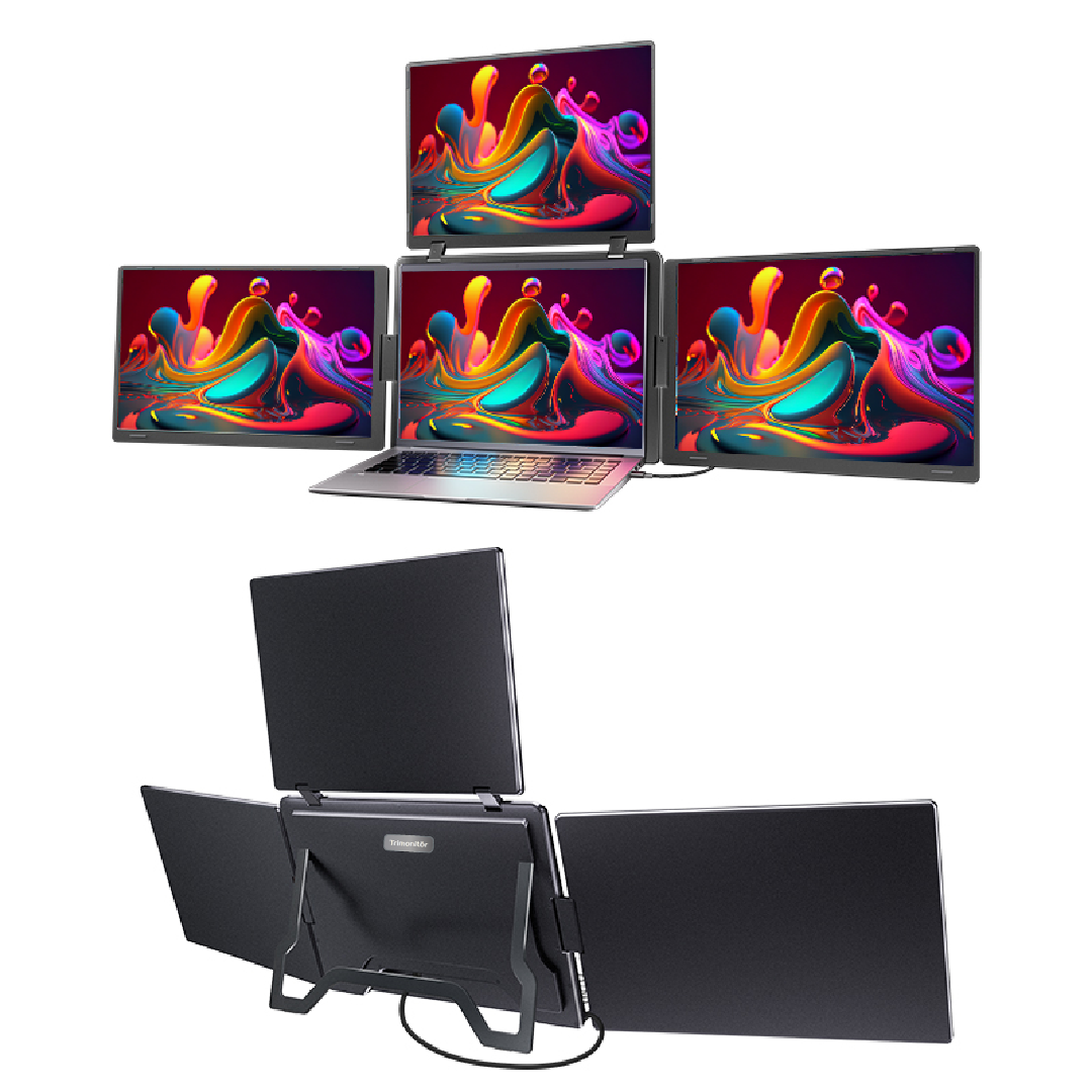 16" Üçlü Trimonitör (Sabit Panel) - Görsel 2