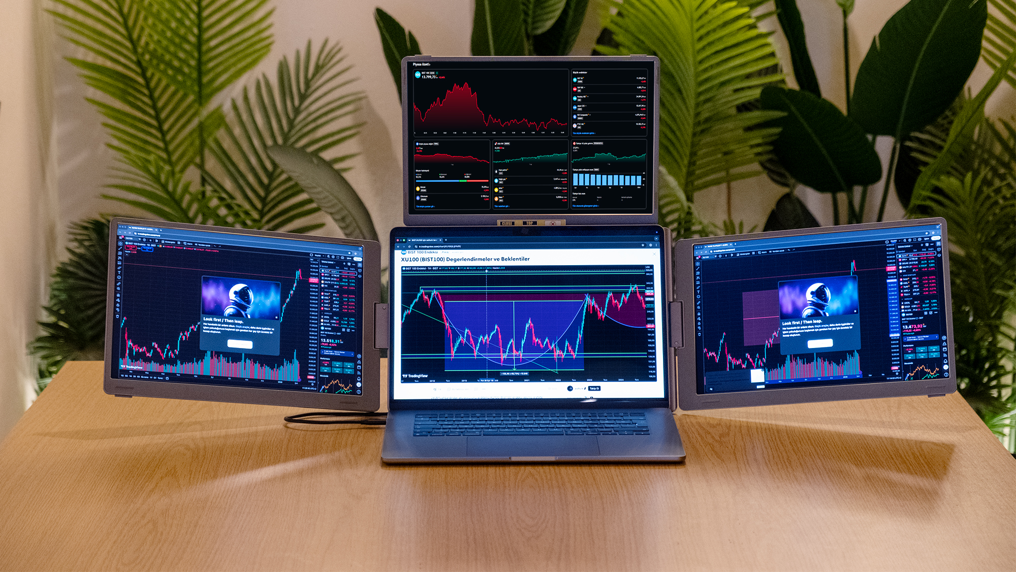 15.6" Üçlü Trimonitör (Sabit Panel)