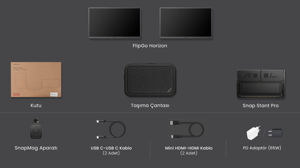 FlipGo Horizon Pro Kutu İçeriği