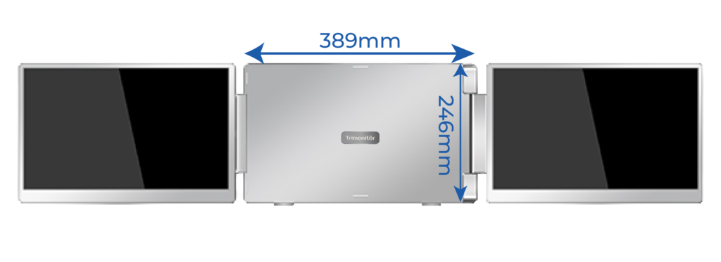 16" Trimonitör 360° (Çok Kablolu) Ölçüler